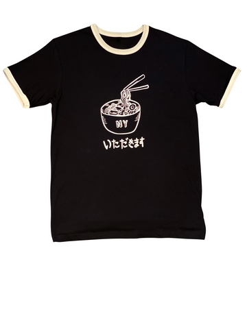 Black and White Ramen Noodle T-Shirt